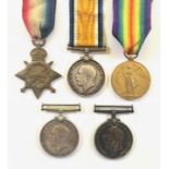 Selection WW1 Medals.