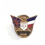 WW2 Air Transport Auxiliary ATA Britain & France Lapel Badge.