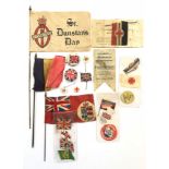 Selection of WW1 Period Fund Raising Flags, Badges etc.
