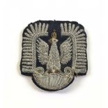 WW2 Polish Air Force Officer's Cap Badge.