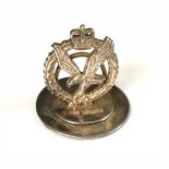 Army Air Corps Silver Regimental Menu Holder.