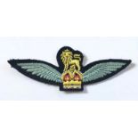 WW2 1st Glider pilot cloth embroidered Wing / Army Flying Badge