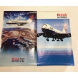 British Airways Original Official Promotion Posters Circa 1980's 1990's