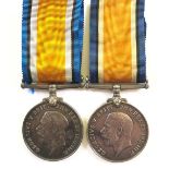 WW1 Two Officer British War Medals.