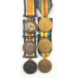 WW1 Coldstream Guards, Royal Irish Rifles, Rifle Brigade Pairs of Medals.