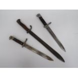 Three Various WW1 Period Bayonets