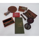 Selection of Vintage Games. Drawing Instrument & Sighting Device.