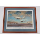 Signed Limited Edition Print Korean War F-86 Sabres 'Hunting Party'