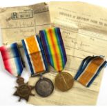 WW1 Essex Regiment Group of Three Medals.