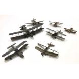 1930's /1940's Four Scratch Built Wood Models of Aircraft