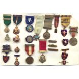 Selection of Badges & Medals Man of Kent Kentish Man etc.