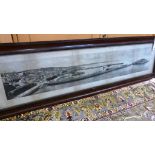 A vintage panoramic photo print by Grut of Town & Harbour of St Peter Port, Guernsey.