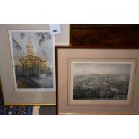 A Barry Owen Jones signed limited edition etching, entitlede 'St James the Less', Guernsey,