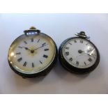 Two continental pocket watches, 925 silver (A/F)