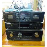 A Marantz three piece sound system (3)