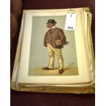 A large collection of Vanity Fair caricatures by Spy and other artists, all unmounted, some with