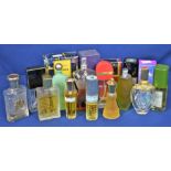 A variety of assorted perfume bottles to include Coty, Escada, Ralph Lauren and Chanel (qty)