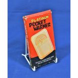 A 1940's 'Platinum Pocket Warmer' made by Yamato Shokai, Japan. Original box, filling vessel and bag