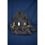 A collection of RAF accessories and clothing relating to H. E. De Garis, to include cap with cap