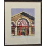 Ian Rolls - signed limited edition print, Jersey Central Market, 173/800