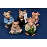 A Complete set of Wade Natwest Piggy Banks
