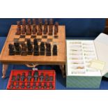 A Studio Anne Carlton 'Rameses' chess set, a Nigri 'Ming Dynasty' chess set plus one other with