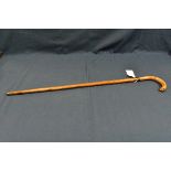 A Victorian customs officers sword stick by Mole, Birmingham. Square tapered blade 75cm.