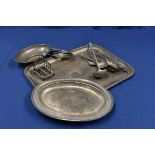 Railwayana - GWR Great Western Railway silver plated tray and cutlery selection comprising of