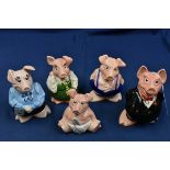 A Complete set of Wade Natwest Piggy Banks