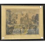 William Hogarth (British, 1697-1764) - ?Southwark Fair? - Engraving, framed and glazed