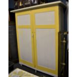 A painted Victorian dresser/larder cupboard. 63.3ins wide 25ins deep 76ins high (161x64x193cm)