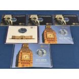 Coinage - A collection of sealed commemorative silver proof coins the collection of Royal Mint coins