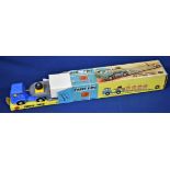 Corgi 1131 "Carrimore" Detachable Axle Machinery Carrier. Blue cab with silver trailer. Boxed with