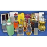 A variety of various perfume bottles to include Chanel, Stella McCartney and Chloe (qty)