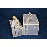 A boxed Lladro 'For A Smile' and boxed Lladro 'Circus Sam' both with certificates together with a