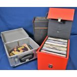 A collection of various records to include Elvis, Steely Dan, Queen, The Cult, Beatles etc, 48 LP'