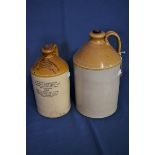 A J. H. Jones & Sons stoneware flagon together with another (2)