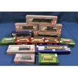 A collection of Airfix, Lima & Replica Railways 00 gauge rolling stock and engines, No.13205 7-plank
