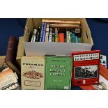 A collection of books about British railways and steam trains. (30+)
