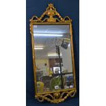 A George III style gilt pier mirror.