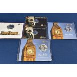 Coinage - A collection of sealed commemorative silver proof coins the collection of Royal Mint coins