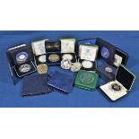 Coinage - A collection of Channel Islands silver proof and Commemorative coins comprising of four