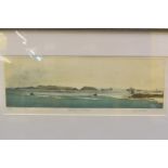 A Barry Owen Jones limited edition etching 'Sheltering in the Russel' 55/75 15cm x 47.5cm