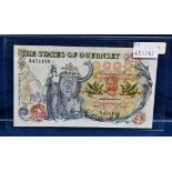 BRITISH BANKNOTE - States of Guernsey £10 ND (1975-1980), serial number A 451188,(GN 48), blue, pale