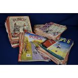 Punch; or The London Charivari - in excess of 70 editions of Punch magazine from 1951 and 1952. (