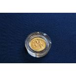 A George V 1911 gold half sovereign