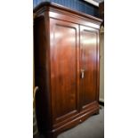 A French cherrywood wardrobe