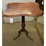 A William IV mahogany tripod table