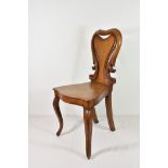 A William IV mahogany hall chair of small proportions, 32 1/4in. (82cm.).