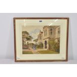 English School, signed with initials EMH" Sr. John Warwick ", watercolour, signed with initials,